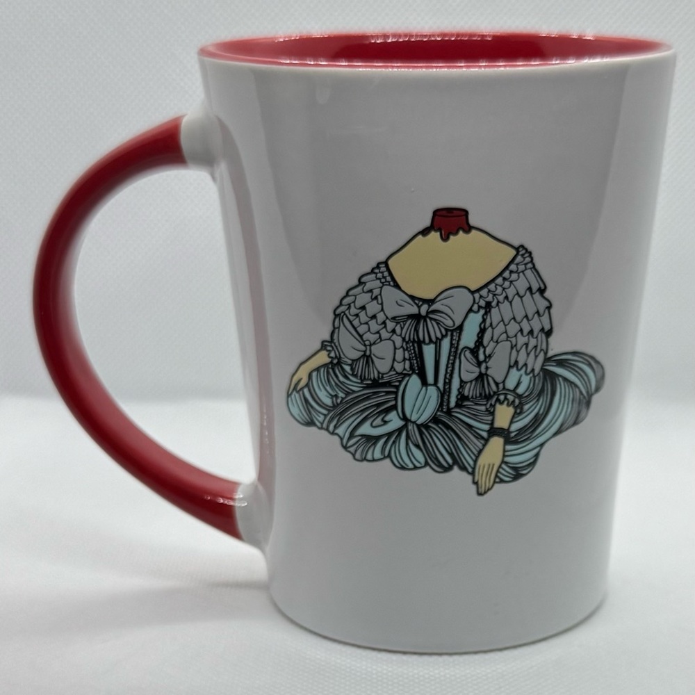 Red “Off With Her Head” Marie Antoinette Headless Coffee Mug